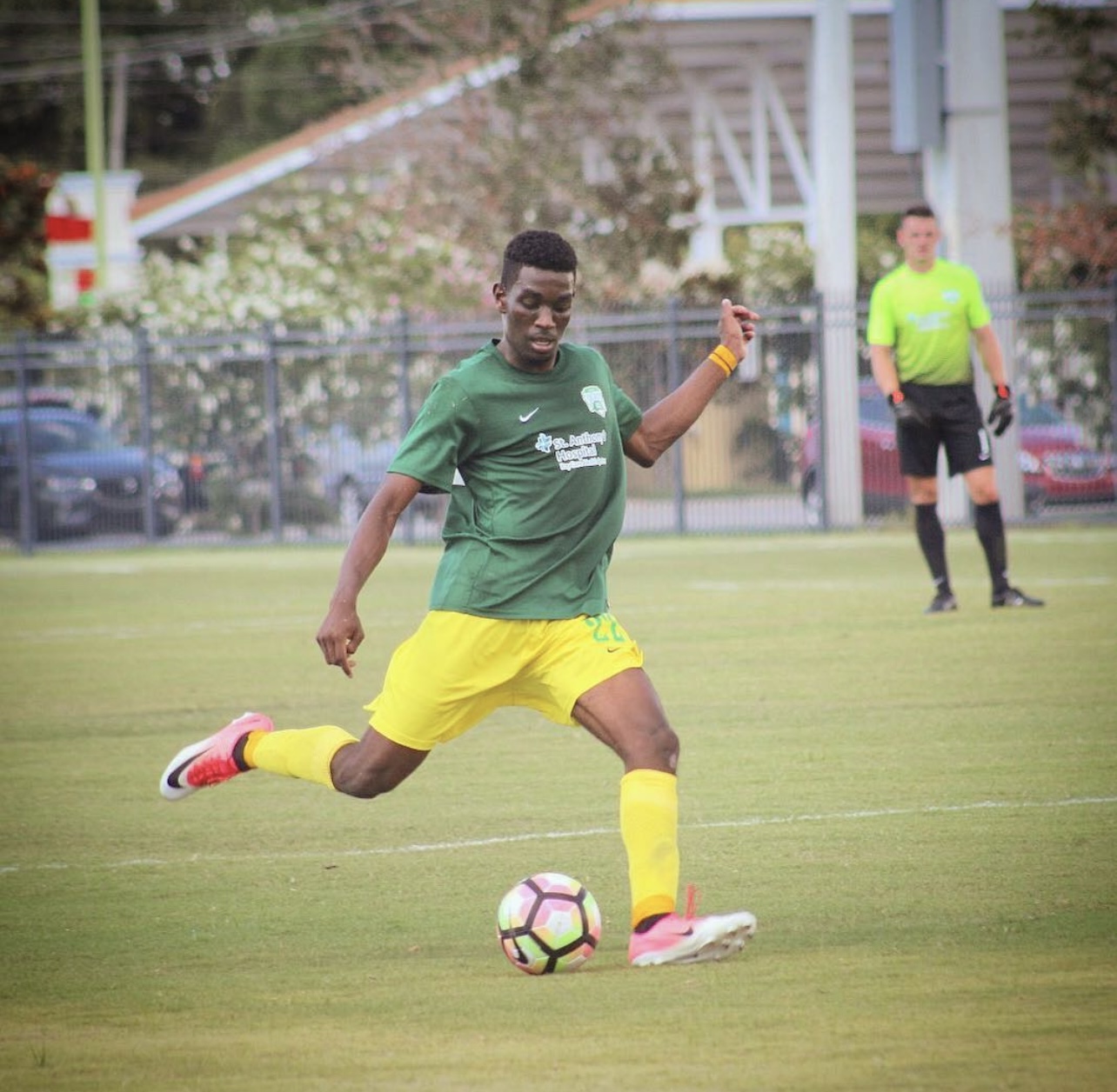 Caleb George in action